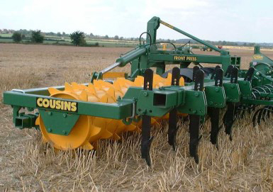 Front Mounted 24 inch Toothed Packer with Rigid Tines