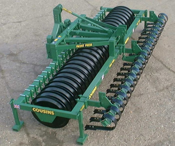 Front press Razor Rings with Springboard levelling tines